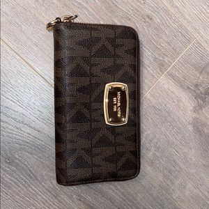 BROWN MICHAEL KORS WALLET